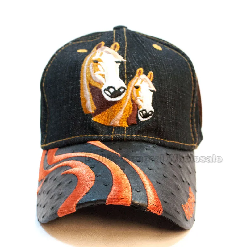 "Horse" Denim Casual Caps Wholesale