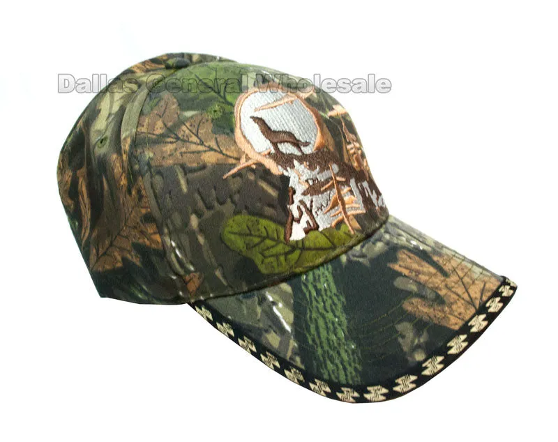 "Lone Wolf" Camouflage Casual Caps Wholesale