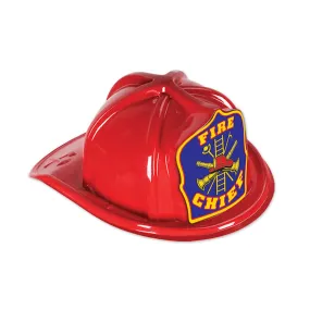 "Plastic Fire Chief Hat Bulk - Pack Of Multiple Hats"