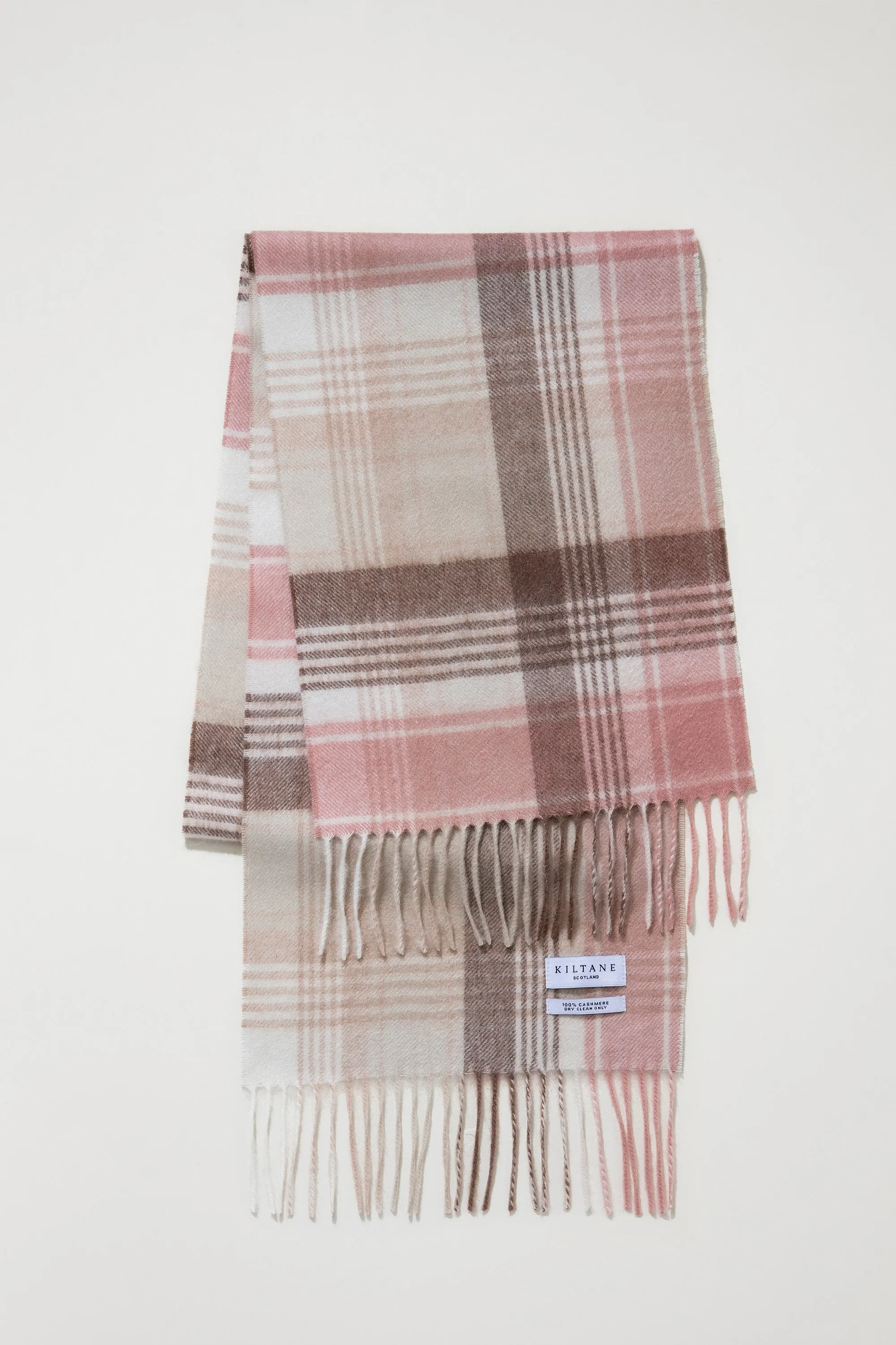 Repeat Edge Cashmere Scarf - Natural