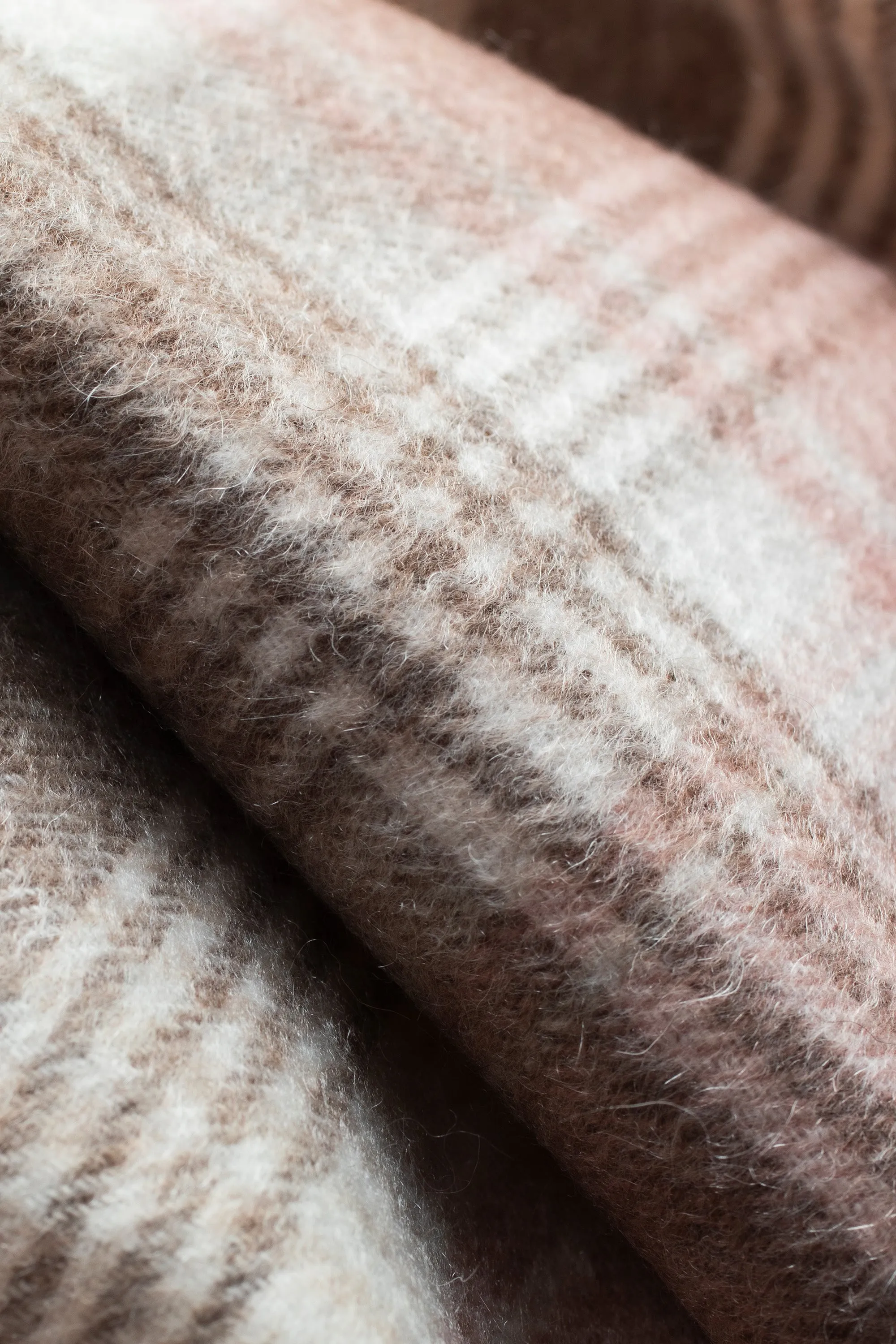 Repeat Edge Cashmere Scarf - Natural