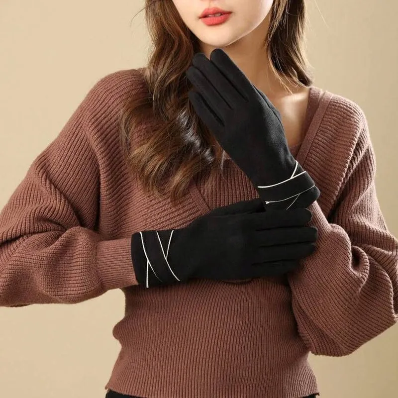 Solid Colour Warm Gloves