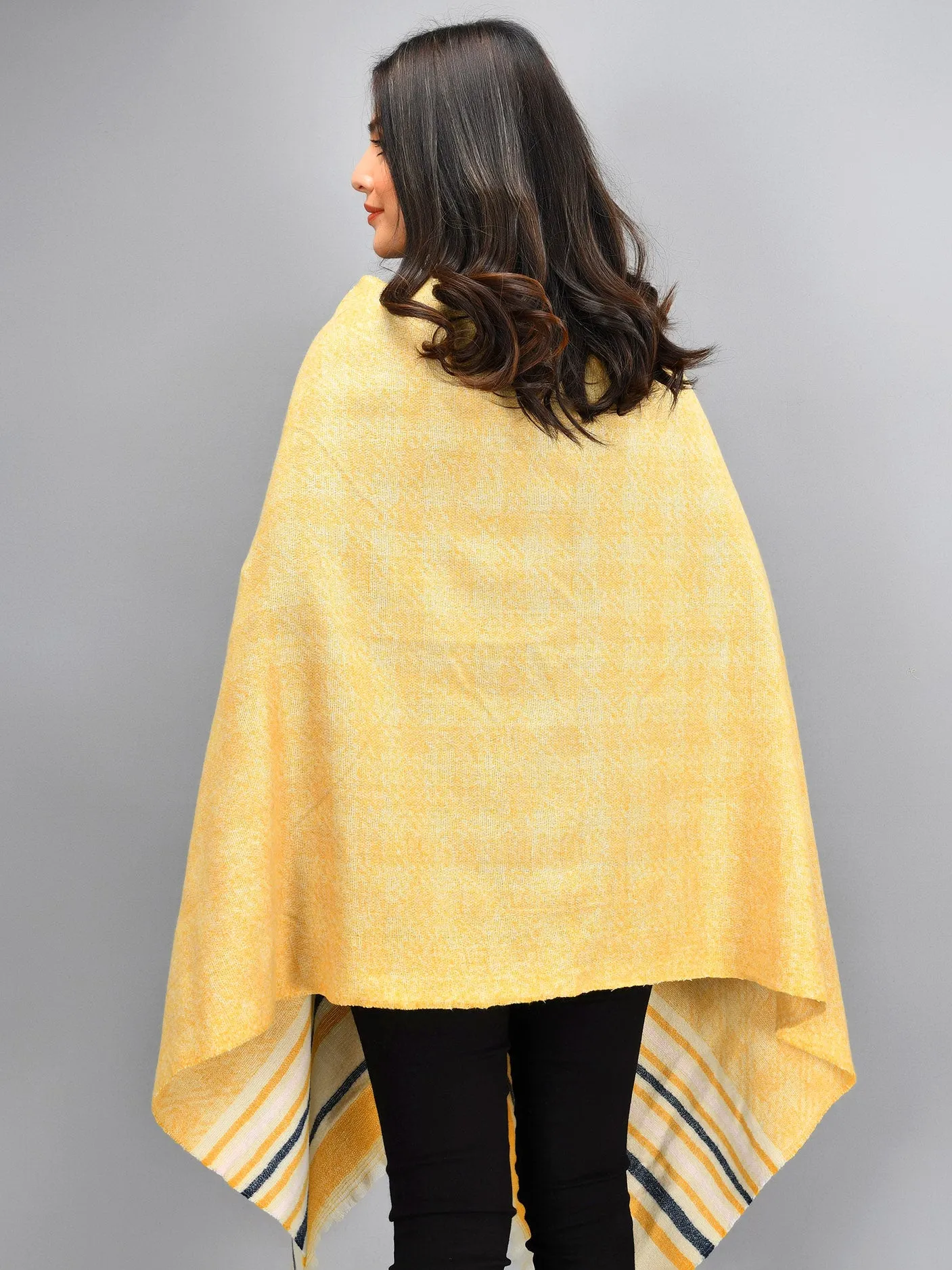 Striped Shawl - Yellow