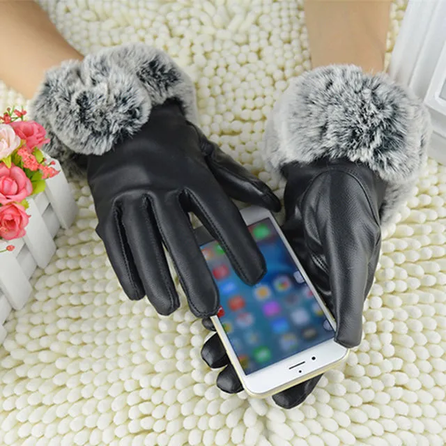 Touchscreen Warm Plush Gloves