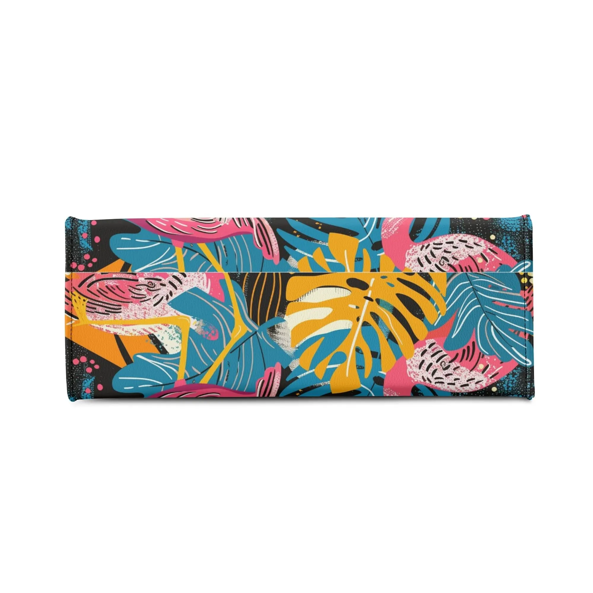 Tropical Flamingo Mid Century Modern Satchel, Retro Vintage MCM Style Handbag