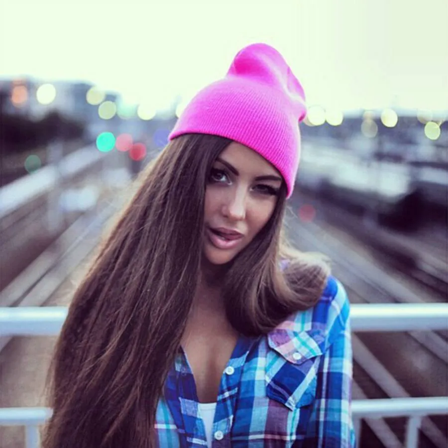 Vibrant Classic Style Winter Hat Beanies