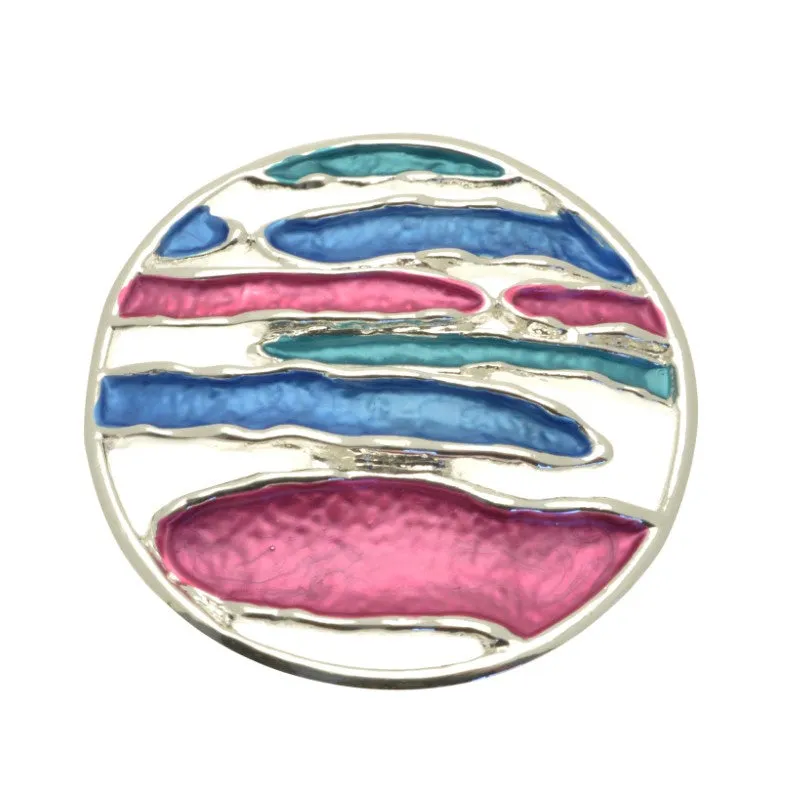 Vibrant Peacock Magnetic Brooch