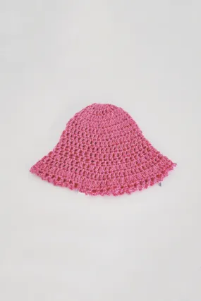 Vibrant Pink Crochet Hat