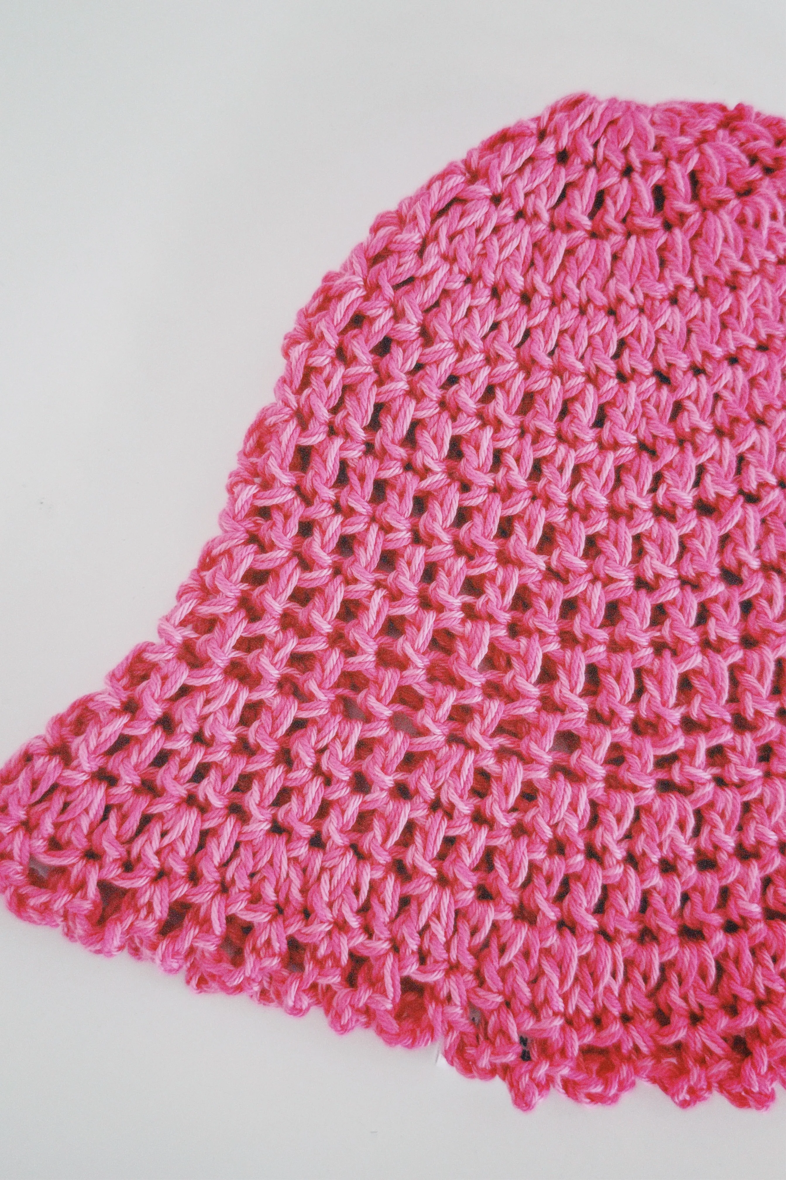 Vibrant Pink Crochet Hat