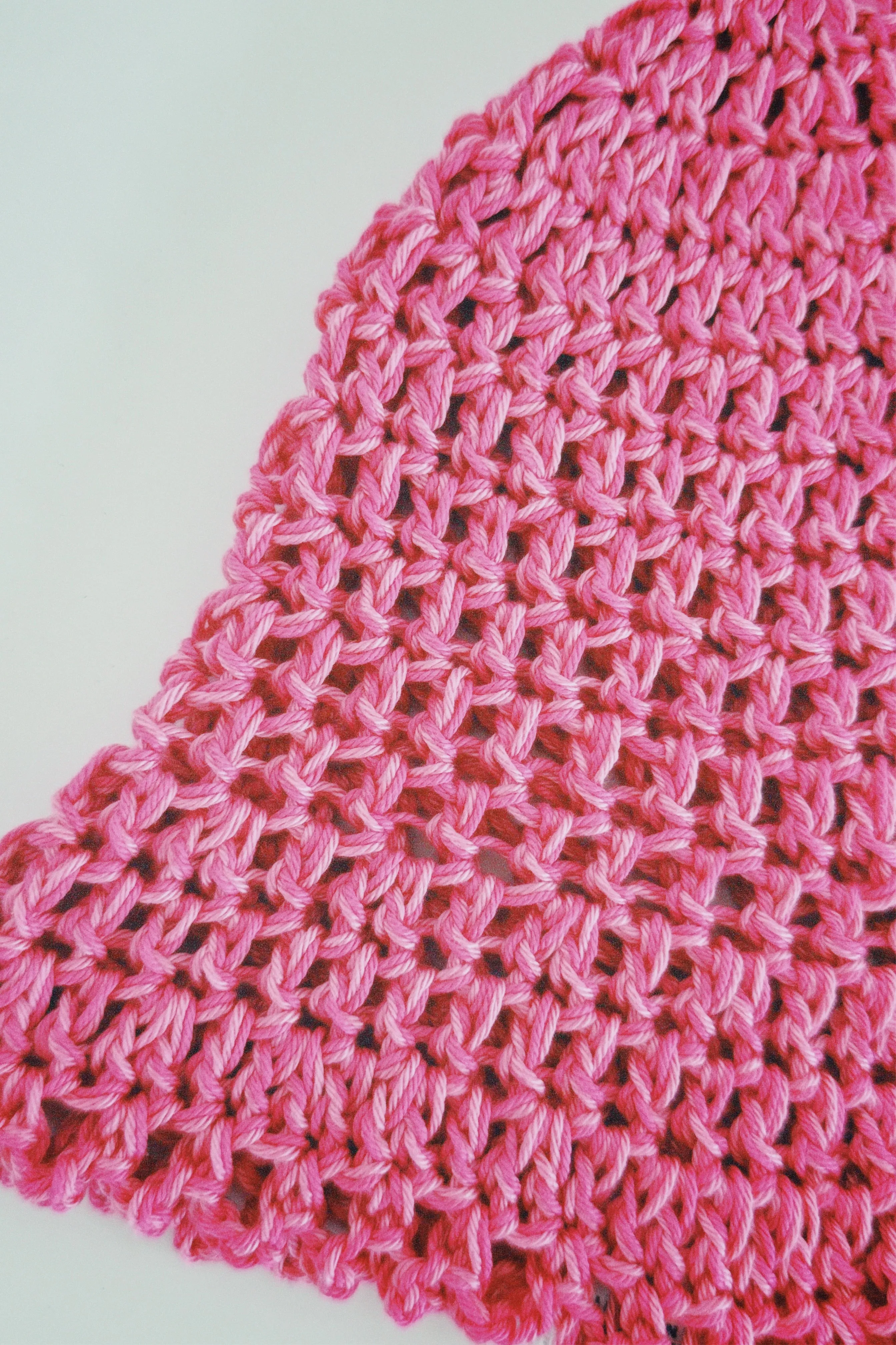 Vibrant Pink Crochet Hat