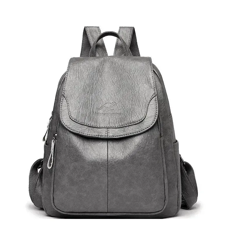 Vintage Soft Leather Women's Backpack