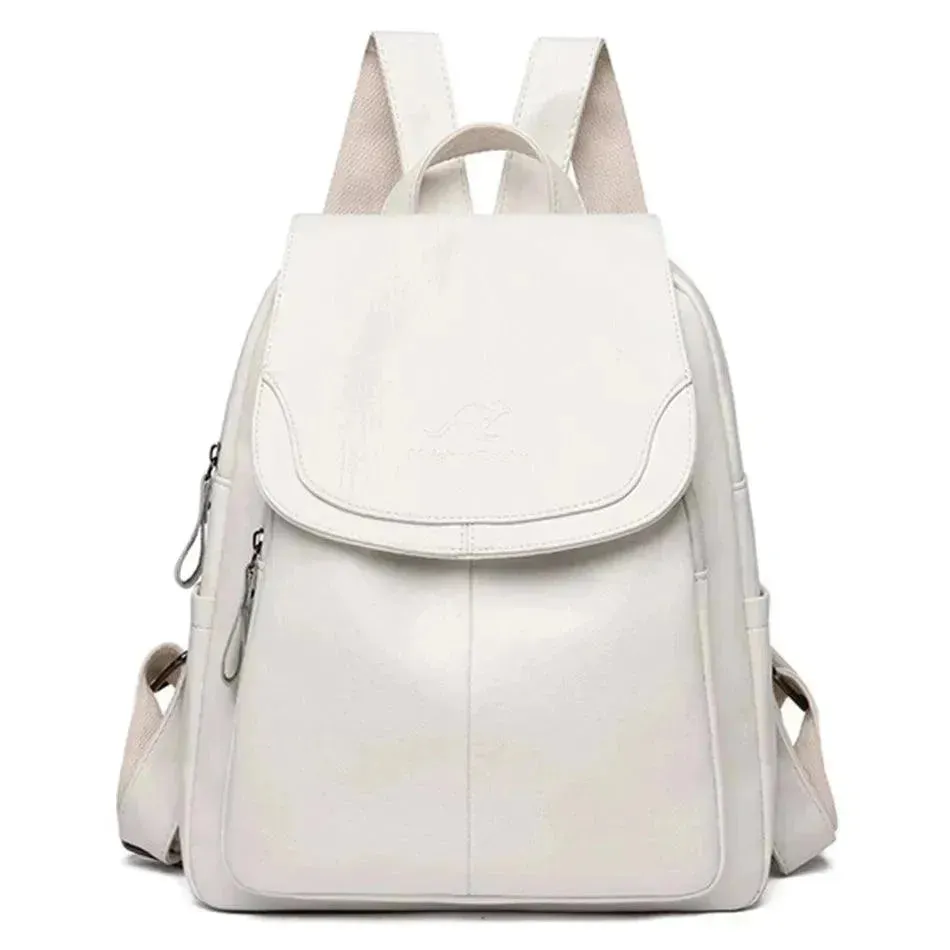 Vintage Soft Leather Women's Backpack