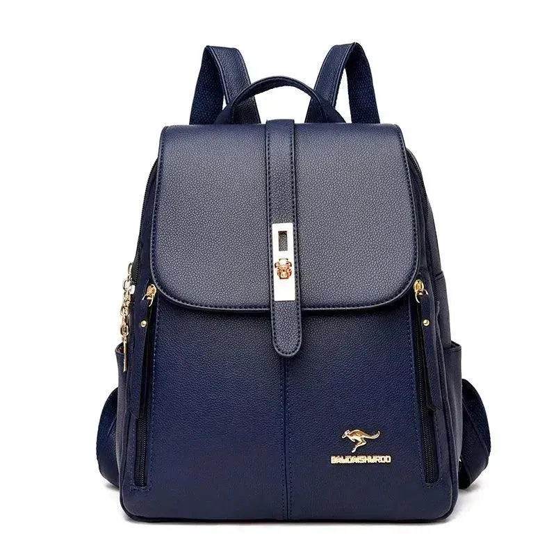 Vintage Style Luxury Leather Women's Backpack