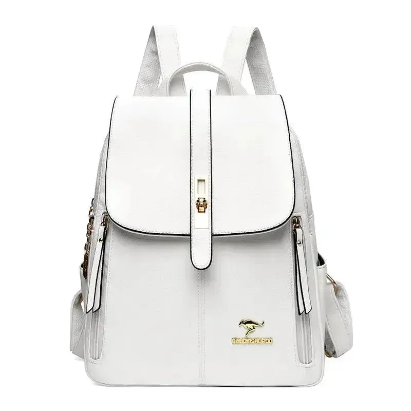 Vintage Style Luxury Leather Women's Backpack