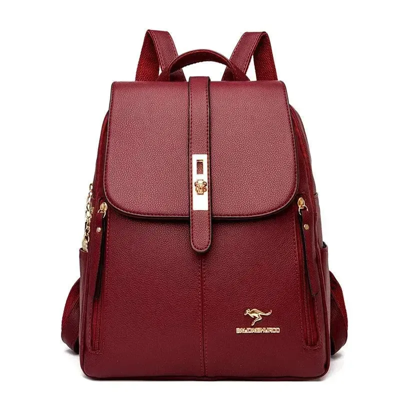 Vintage Style Luxury Leather Women's Backpack