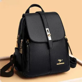 Vintage Style Luxury Leather Women's Backpack