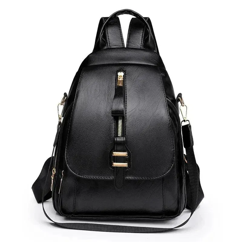 Waterproof Leather Women's Backpack