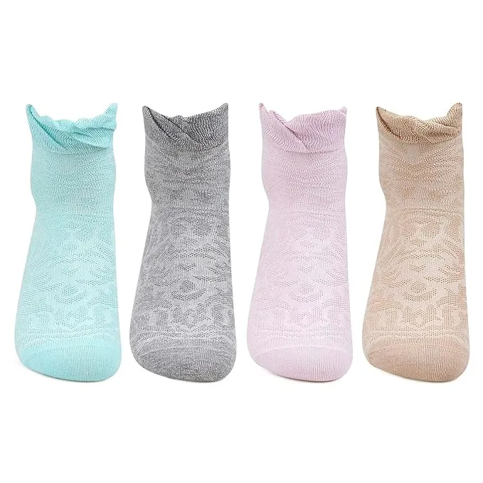 Women Ankle Length Fashion Socks-Pack Of 4